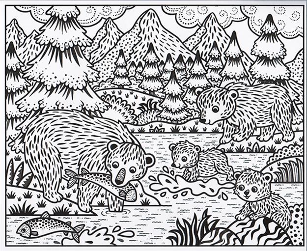 Animals Magic Painting Book with Brush