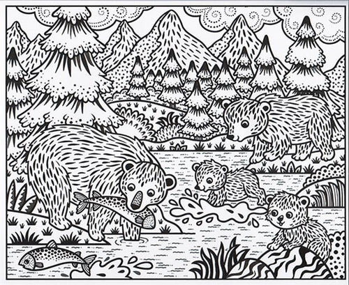 Animals Magic Painting Book with Brush