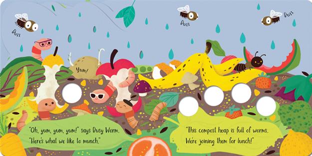 Fingerwiggly Worms Interactive Board Book