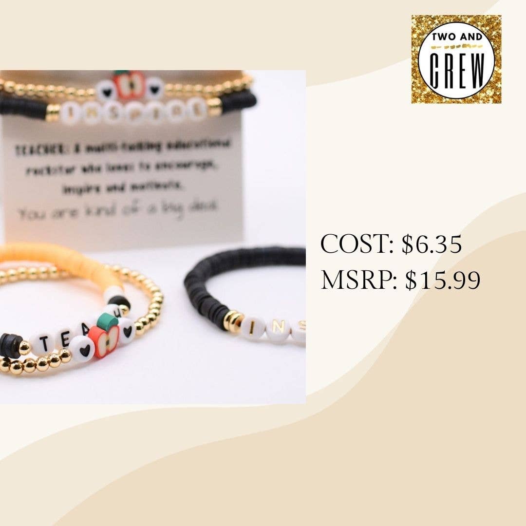 Teach Love Inspire - Teacher Bracelet Set