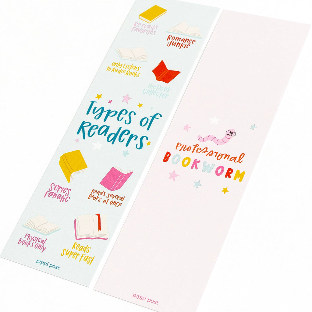 Types of Readers Bookmark Set of two