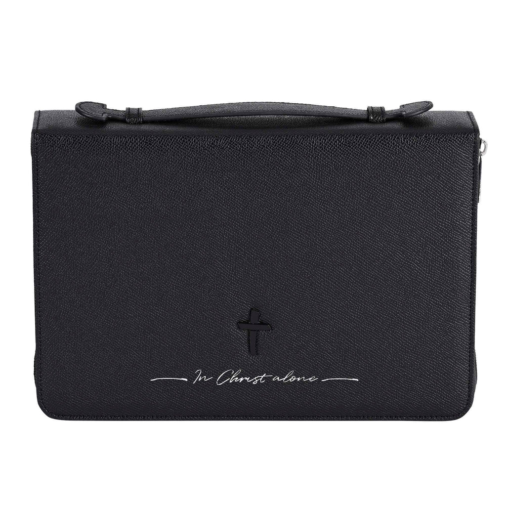 Bible Cover In Christ Alone Black XL
