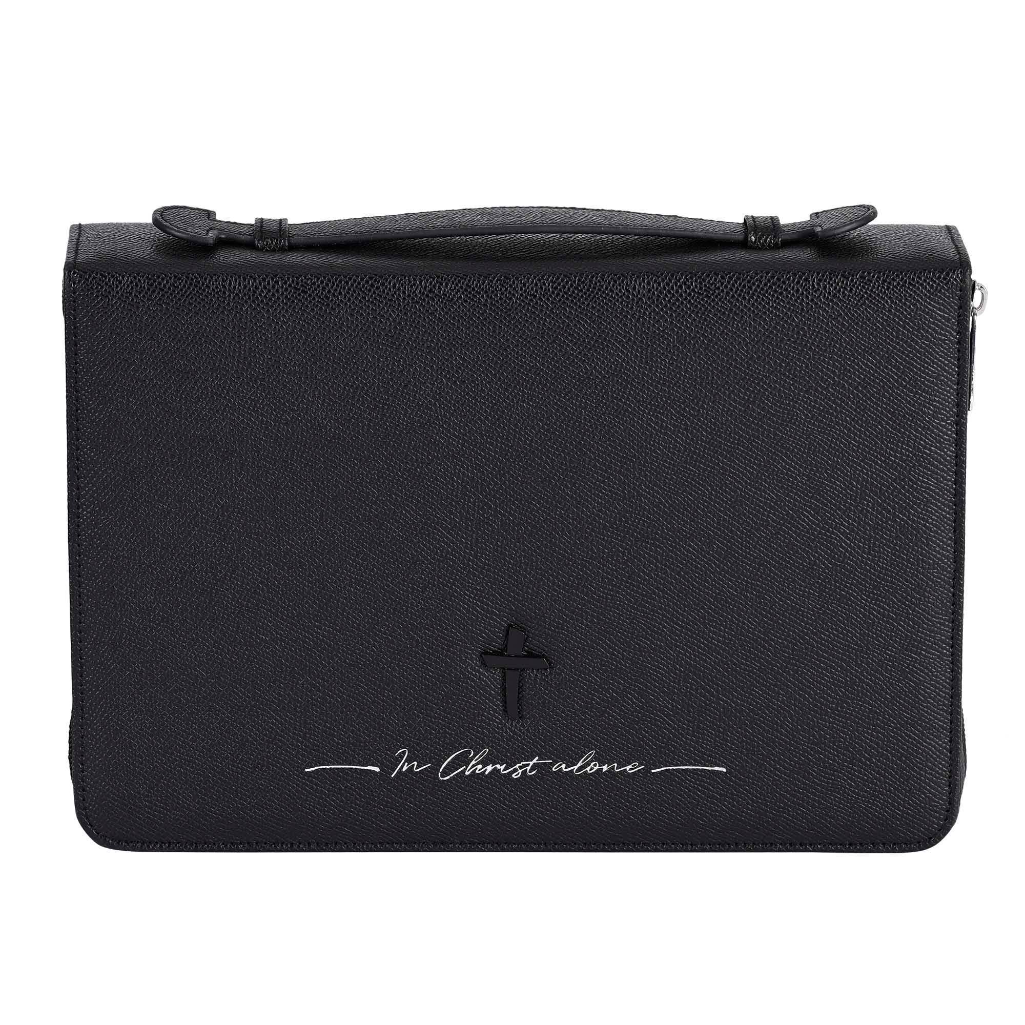 Bible Cover In Christ Alone Black XL