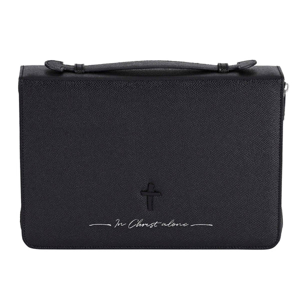 Bible Cover In Christ Alone Black XL