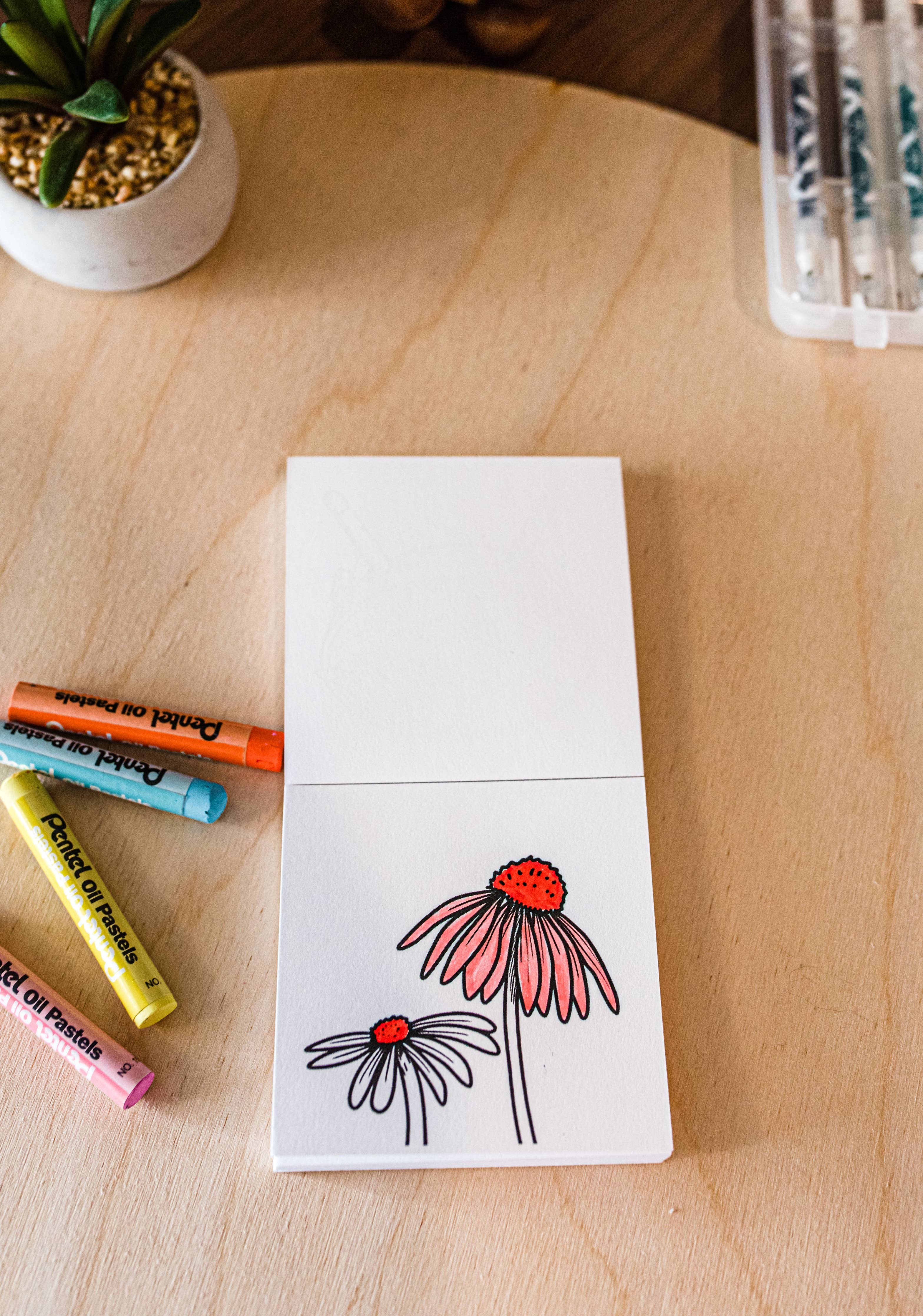 Tiny Texas Themed Illustrations Mini Coloring Book