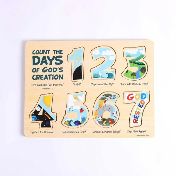 Puzzle Wood - 7 Days Of Creation