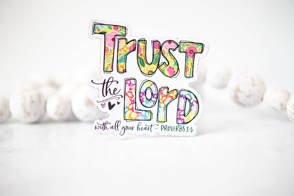 Trust The Lord, Christian 3"x3" Magnet