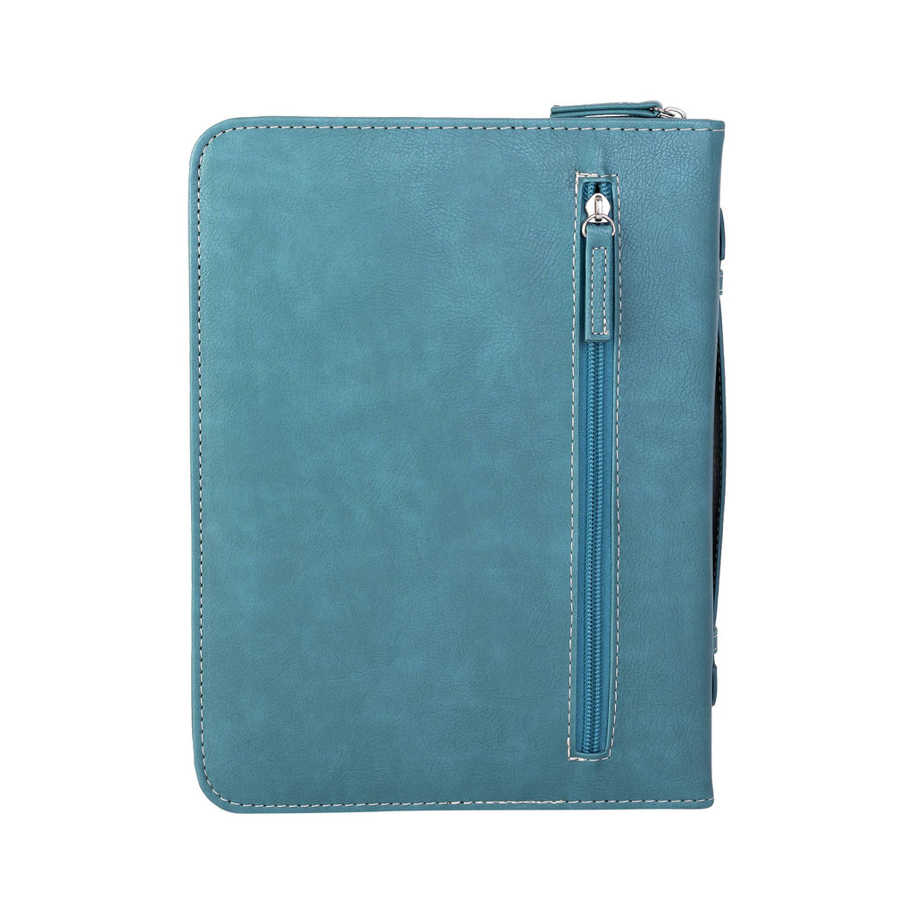 Divine Details: Bible Cover - Teal Tile w/Gem