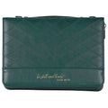 Bible Case Quilted Be Still DARK Green