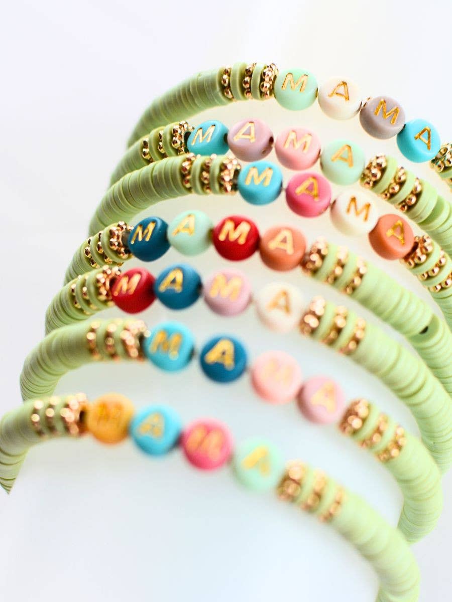 MAMA Bracelet – Mothers Gift, Mint ONE bracelet
