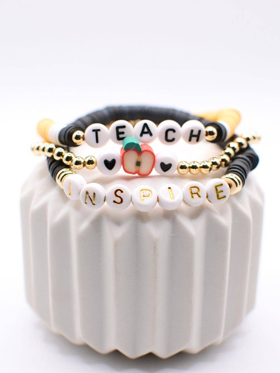 Teach Love Inspire - Teacher Bracelet Set