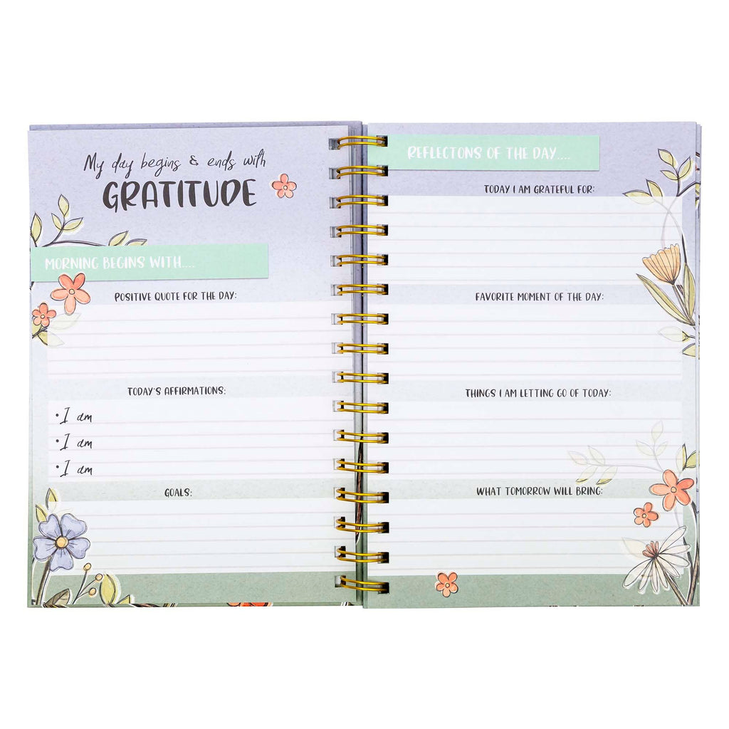 Guided Journal: Happy Flowers & Bird Rejoice (Psalm 118:24) SPIRAL