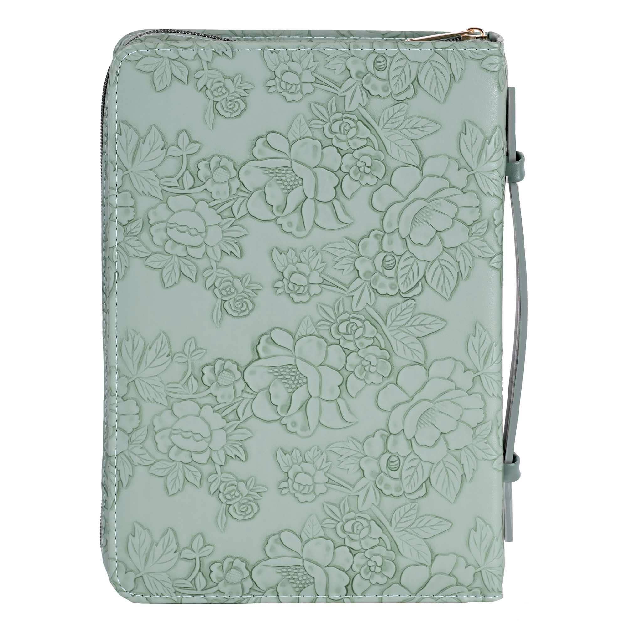 Bible Case Floral LIGHT Green