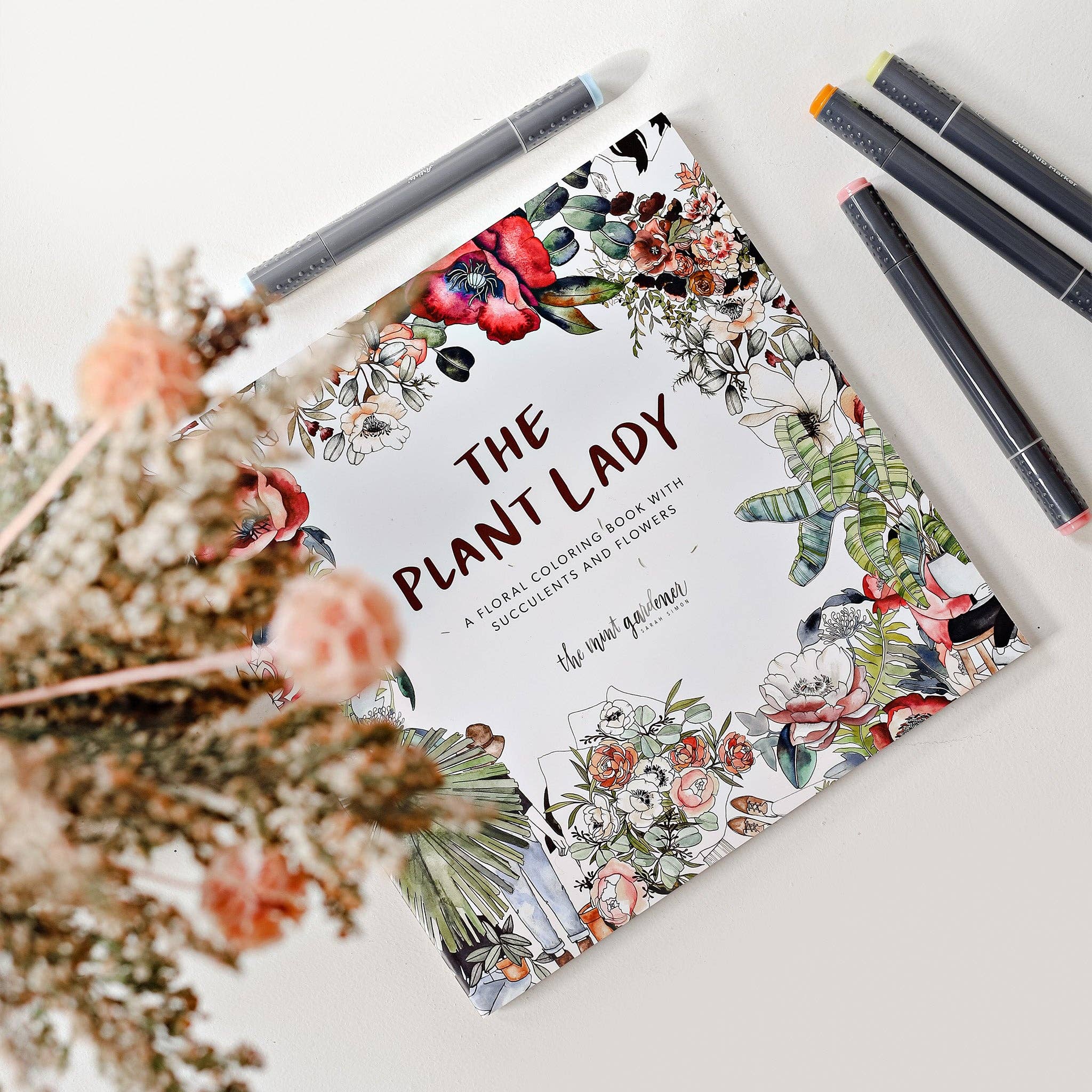The Plant Lady: A Floral Adult Coloring Book