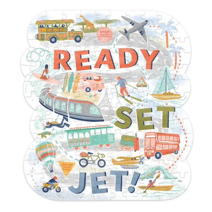Mini Jigsaw Puzzle - Ready, Set, Jet Transportation