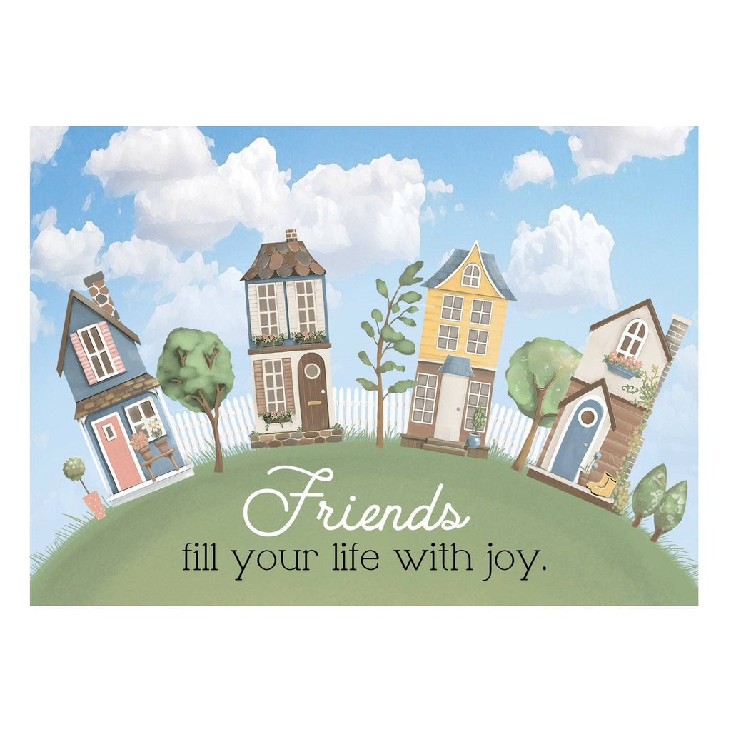 Boxed Cards: Friendship, Houses Set of 12