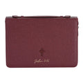 Bible Case Cross John 3:16 Burgundy