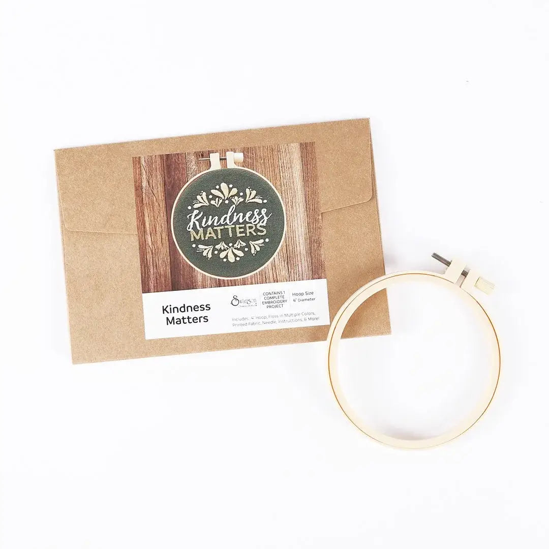 Embroidery Kit - Kindness Matters
