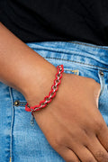 SUEDE Side to Side - Red Suede Bracelet