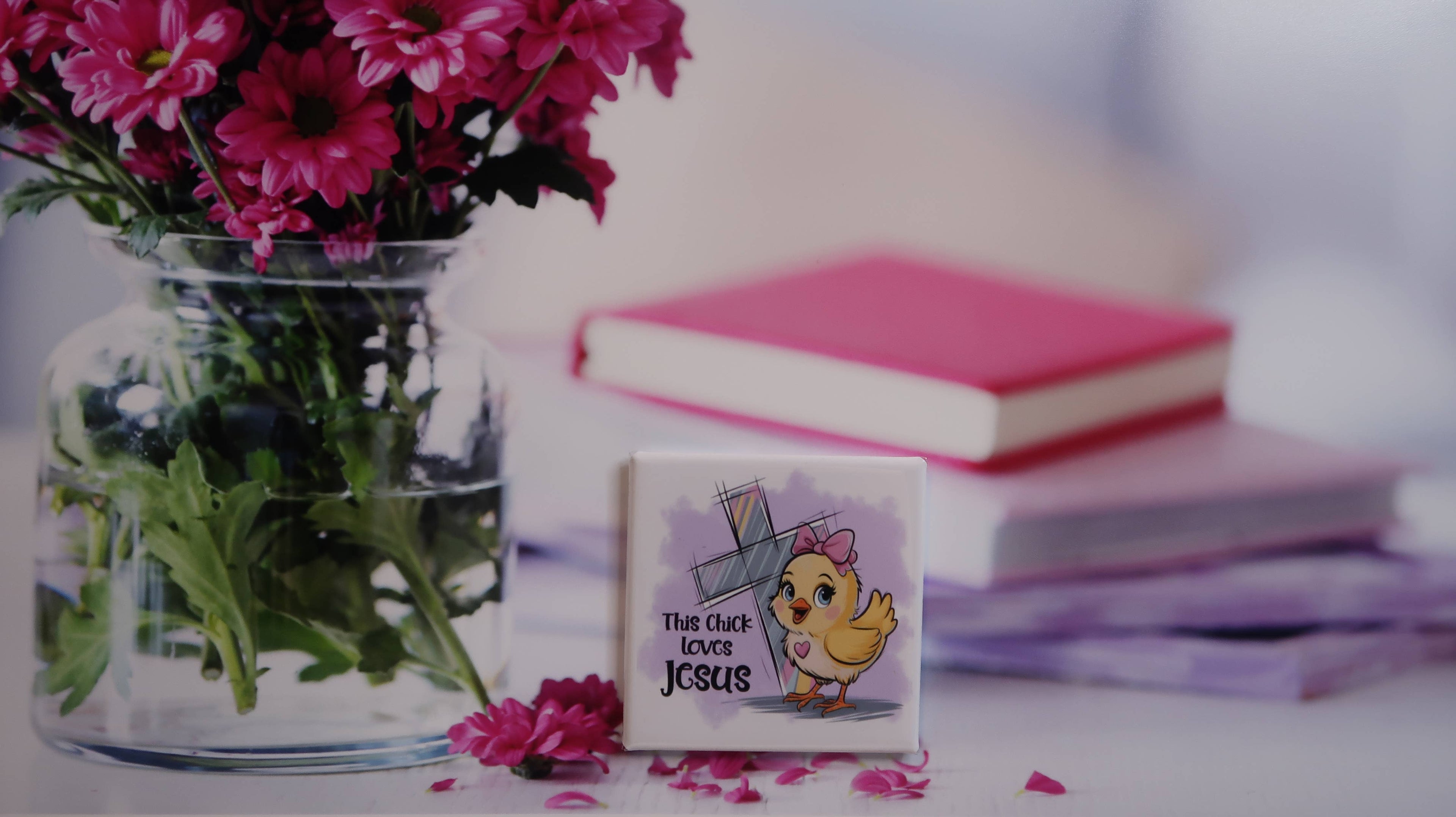 This Chick Loves Jesus Magnet
