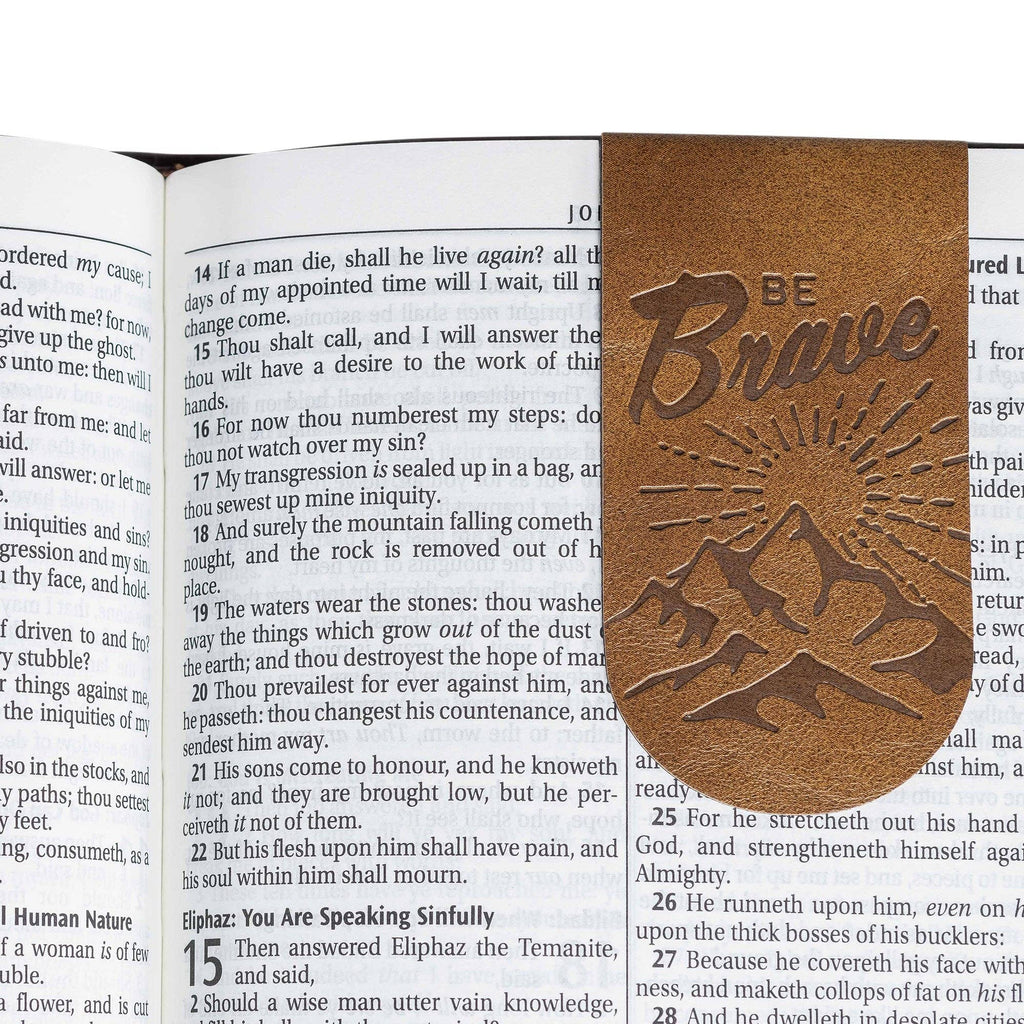 Magnetic Page Markers (3 Pc) Leather Bookmarks