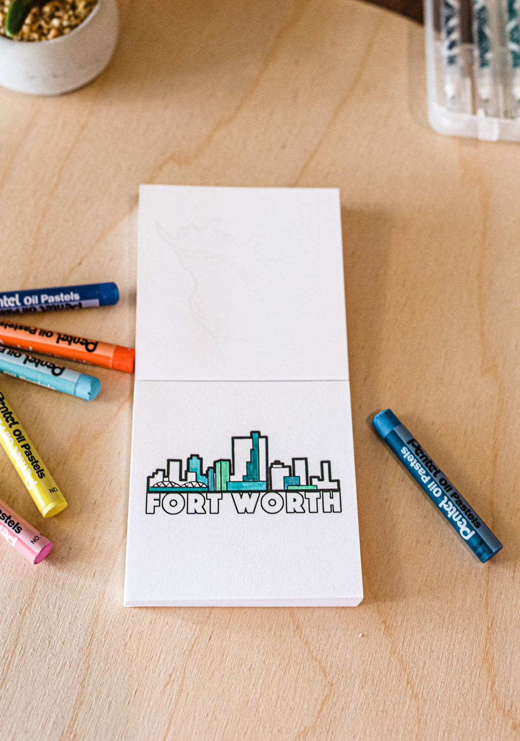 Tiny Texas Themed Illustrations Mini Coloring Book