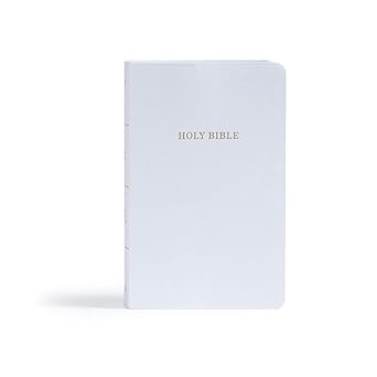 KJV Gift and Award Bible, White Imitation Leather, KJV Holy Bible