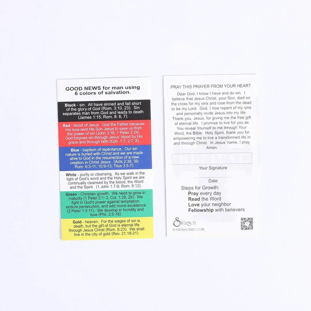 Plan Of Salvation Cards Pk100