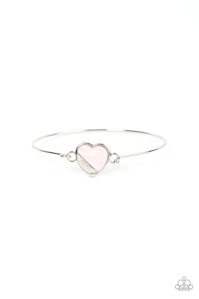 Hidden Intentions - Pink Heart Bracelet