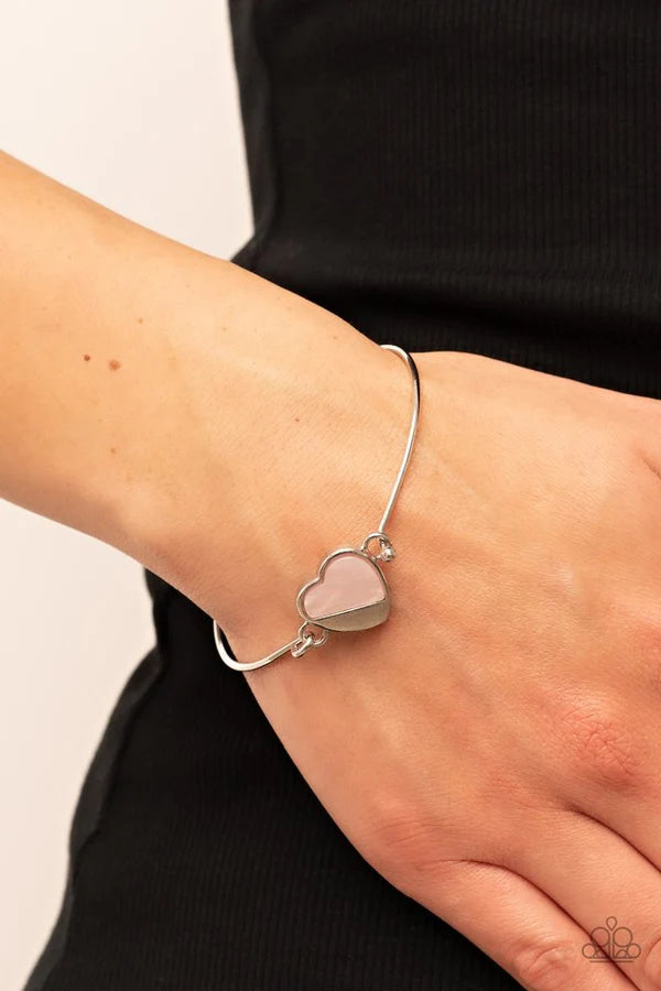 Hidden Intentions - Pink Heart Bracelet