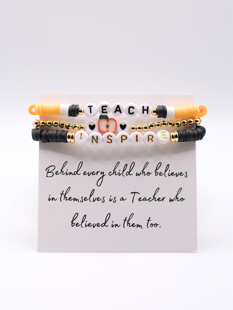 Teach Love Inspire - Teacher Bracelet Set