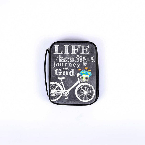 Bible Cover Canvas Life - Journey With God Medium