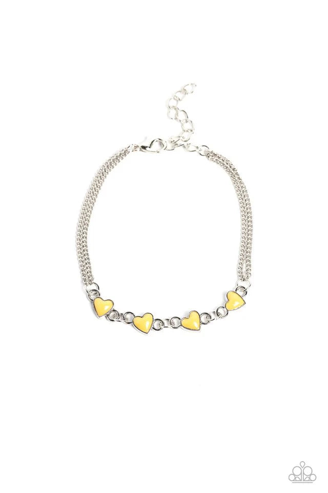 Smitten Sweethearts - Yellow Heart bracelet