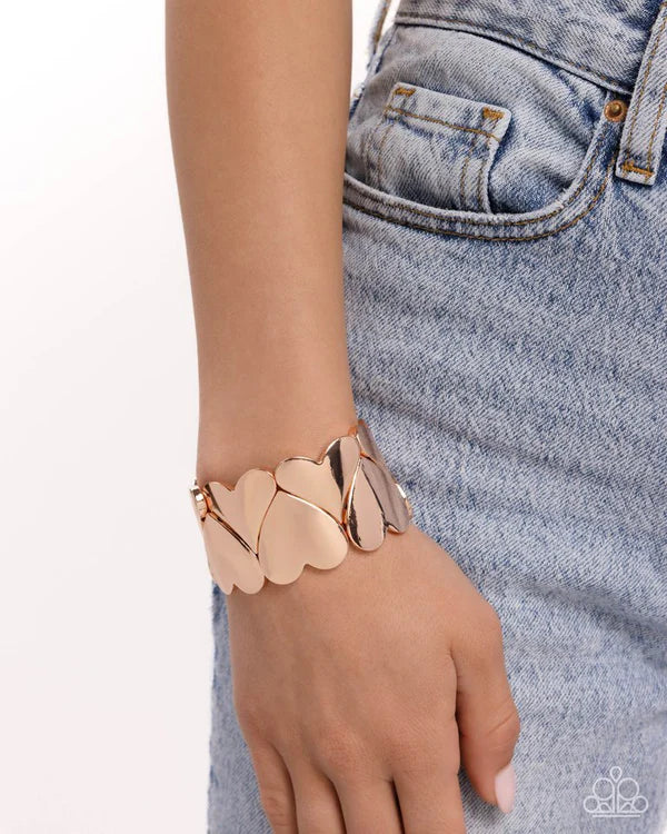 Sweetheart Setting - Rose Gold - bracelet