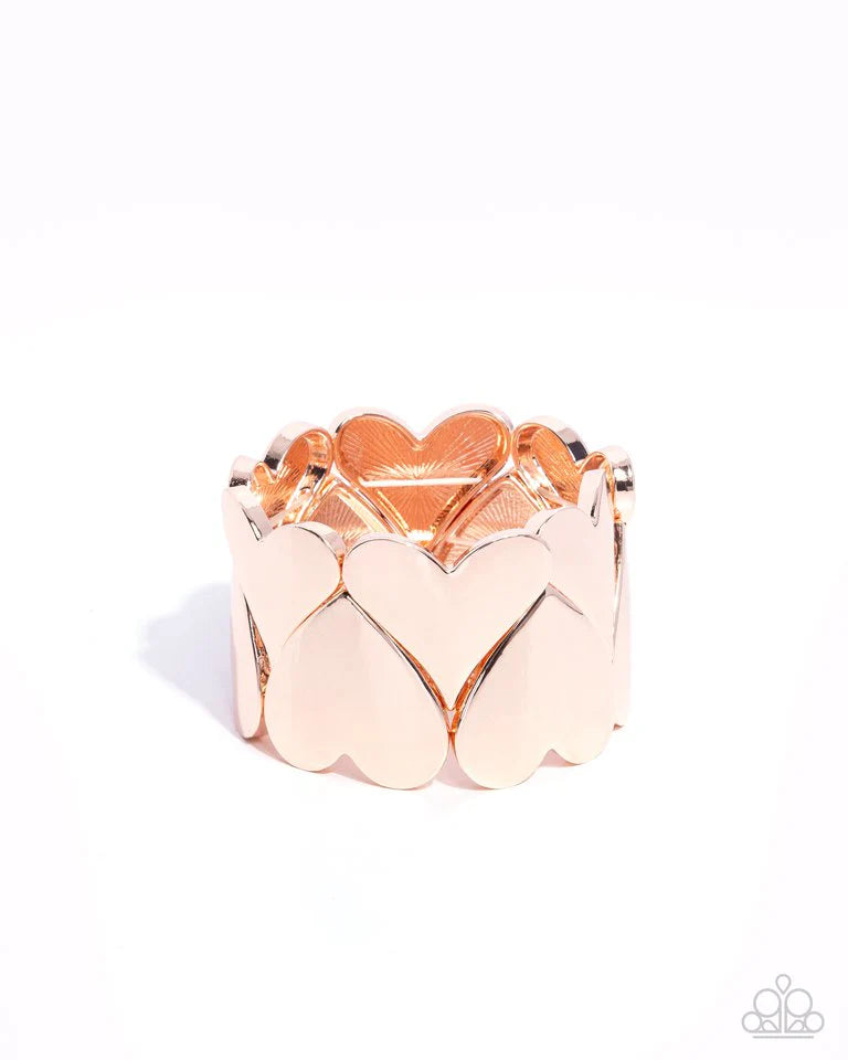 Sweetheart Setting - Rose Gold - bracelet