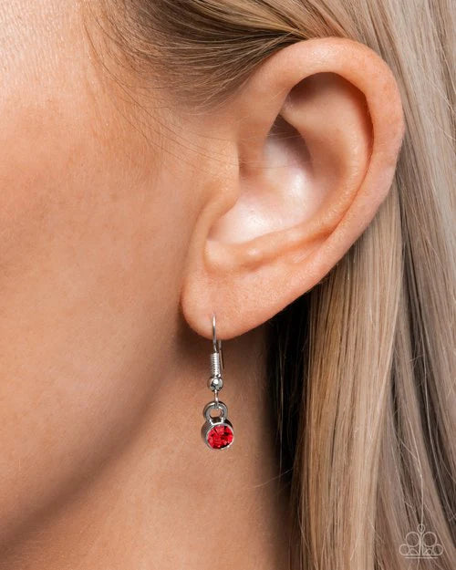 Abstract Affection - Red Heart Necklace