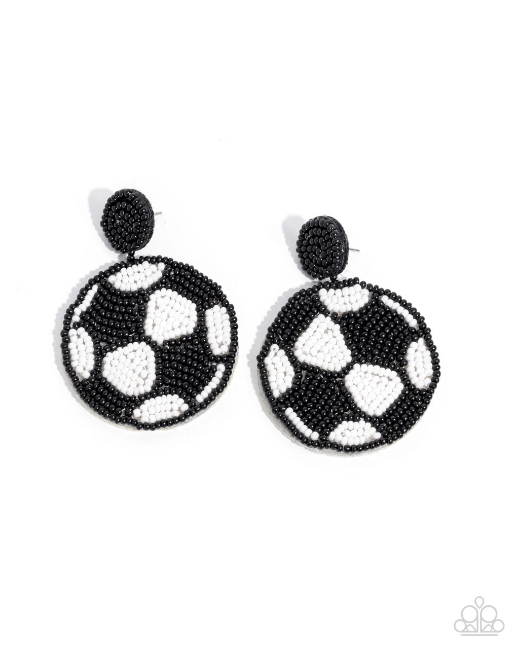 Grand Goalkeeper - Black Post Soccer Earrings