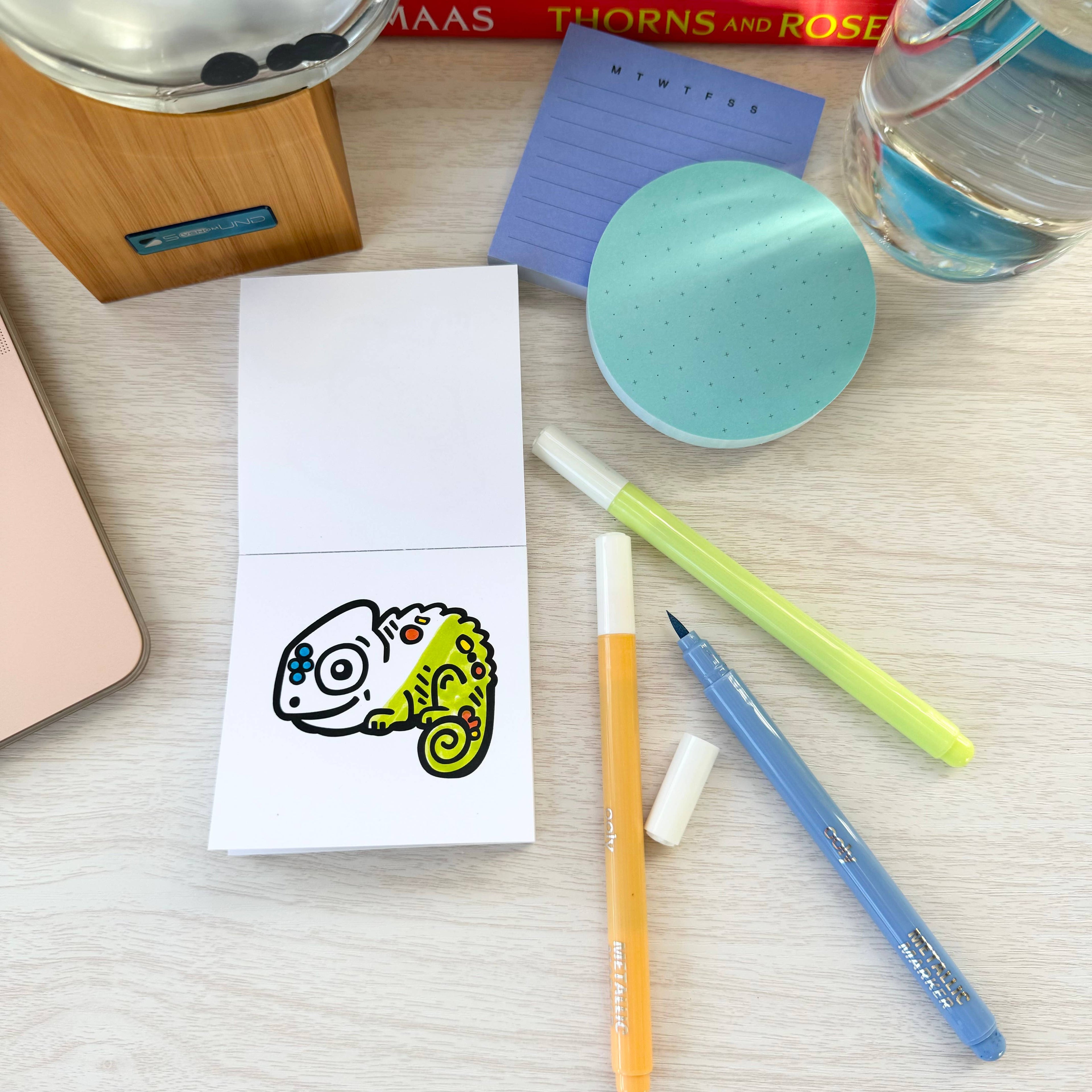 Pocket Pets Animal Designs 3x3 Mini Coloring Book