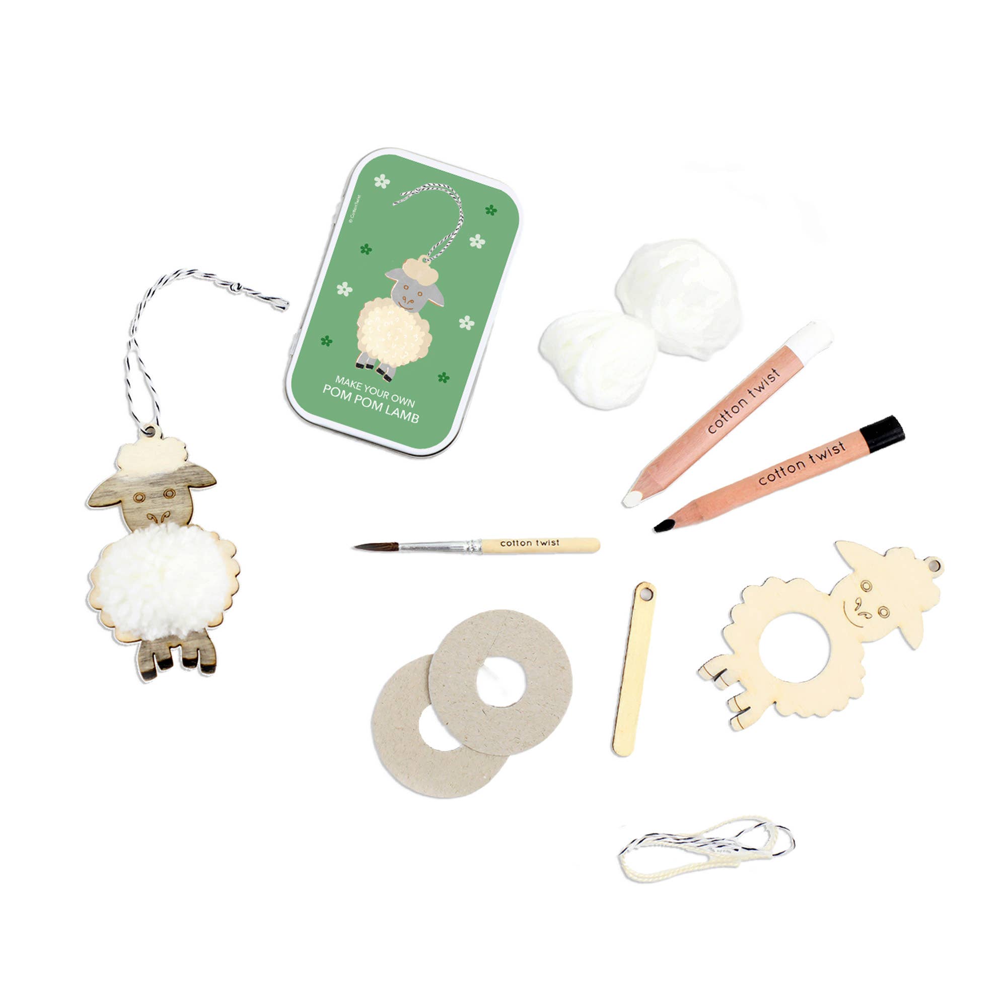 Make Your Own Pom Pom Lamb - Easter Craft Kit