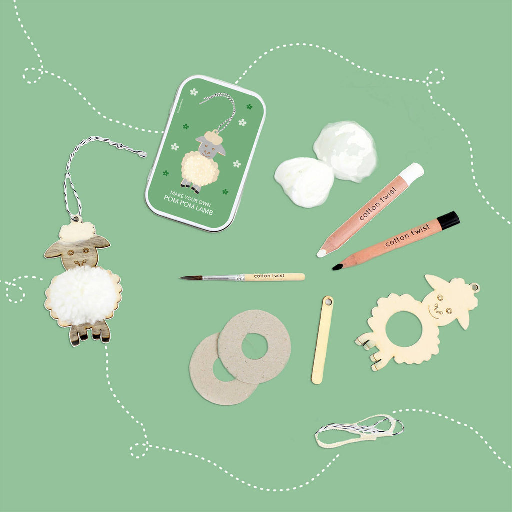 Make Your Own Pom Pom Lamb - Easter Craft Kit