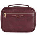 Bible Case Walk By Faith Burgundy XLarge