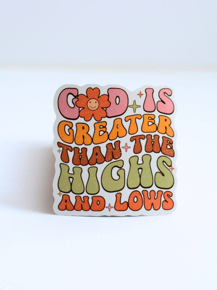 God Is Greater Sticker – Christian Women’s Faith
