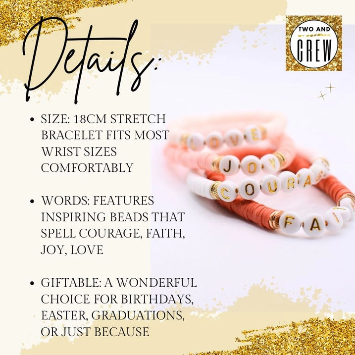 Inspirational Word Bracelet – FAITH One bracelet