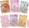 6 Sets of Make Your Own Mini Room Scene Stickers for Kids