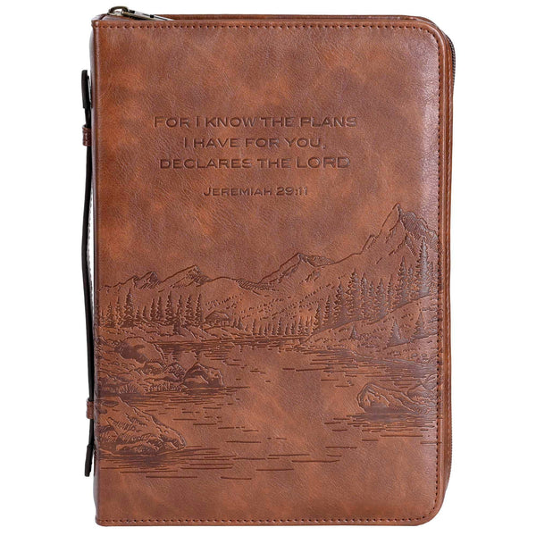 Bible Case For I Know The Plans Brown Lg