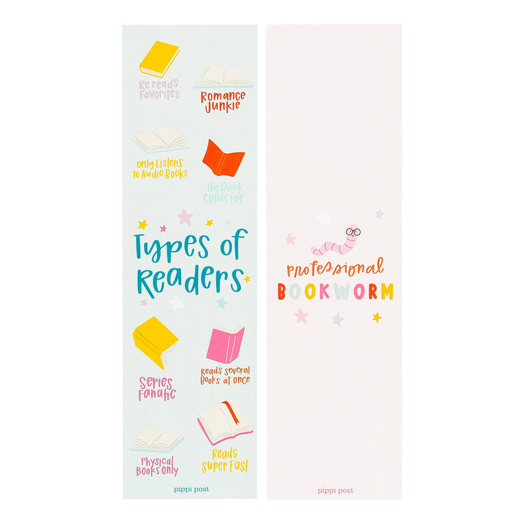Types of Readers Bookmark Set of two