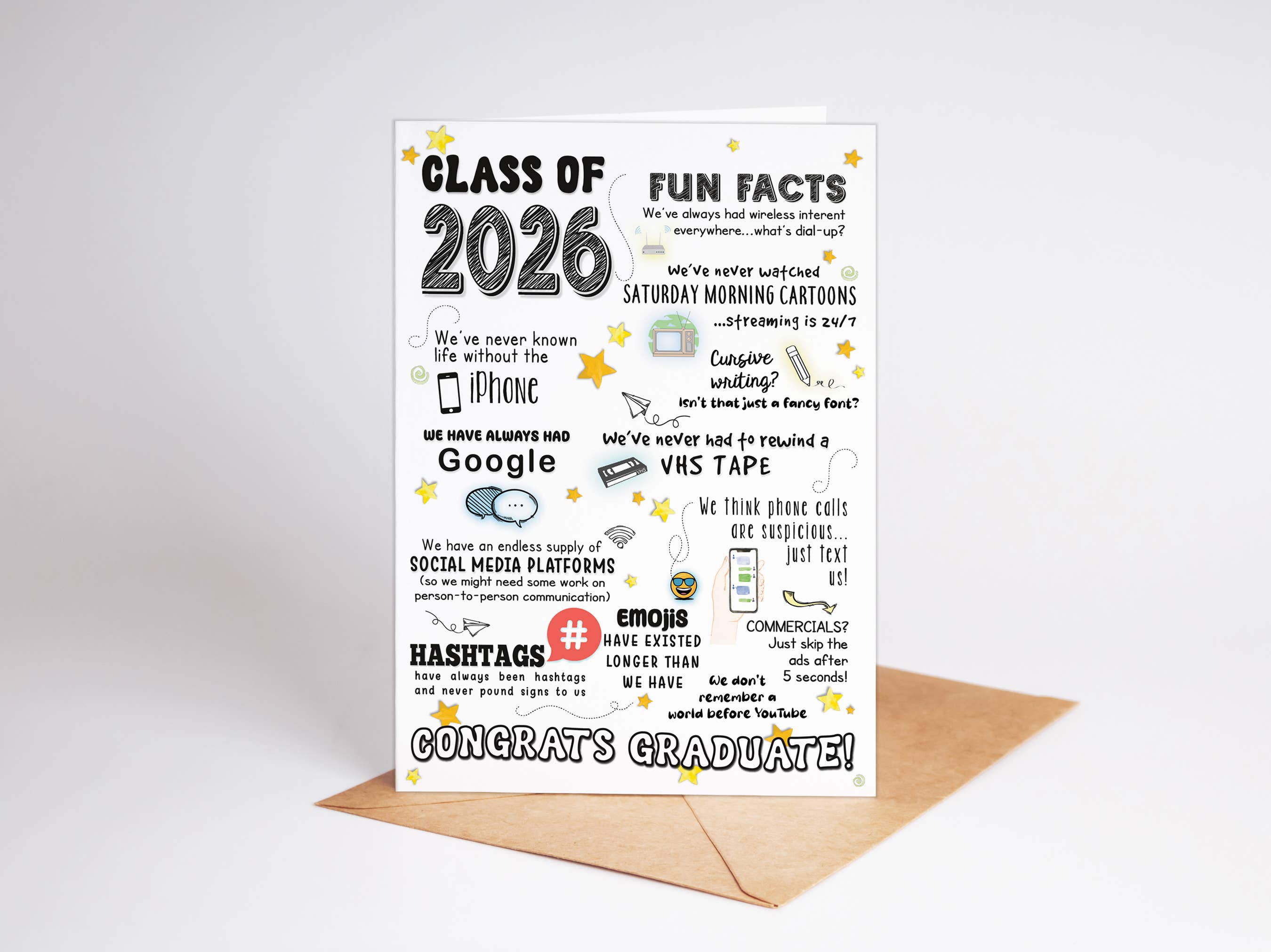 Graduation Card for Him or Her | 2026 ONE