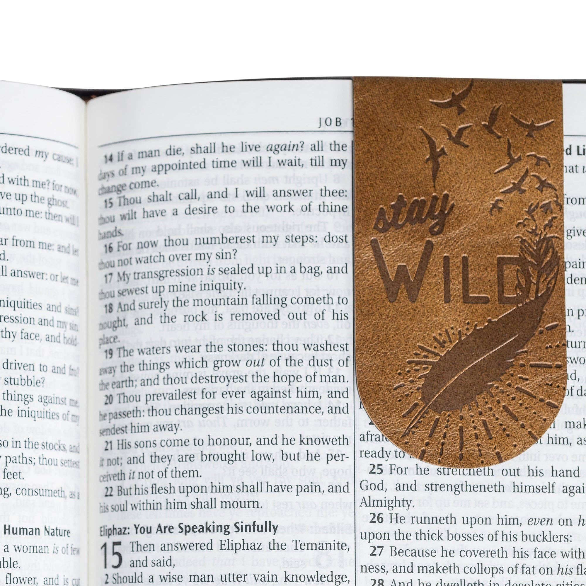 Magnetic Page Markers (3 Pc) Leather Bookmarks