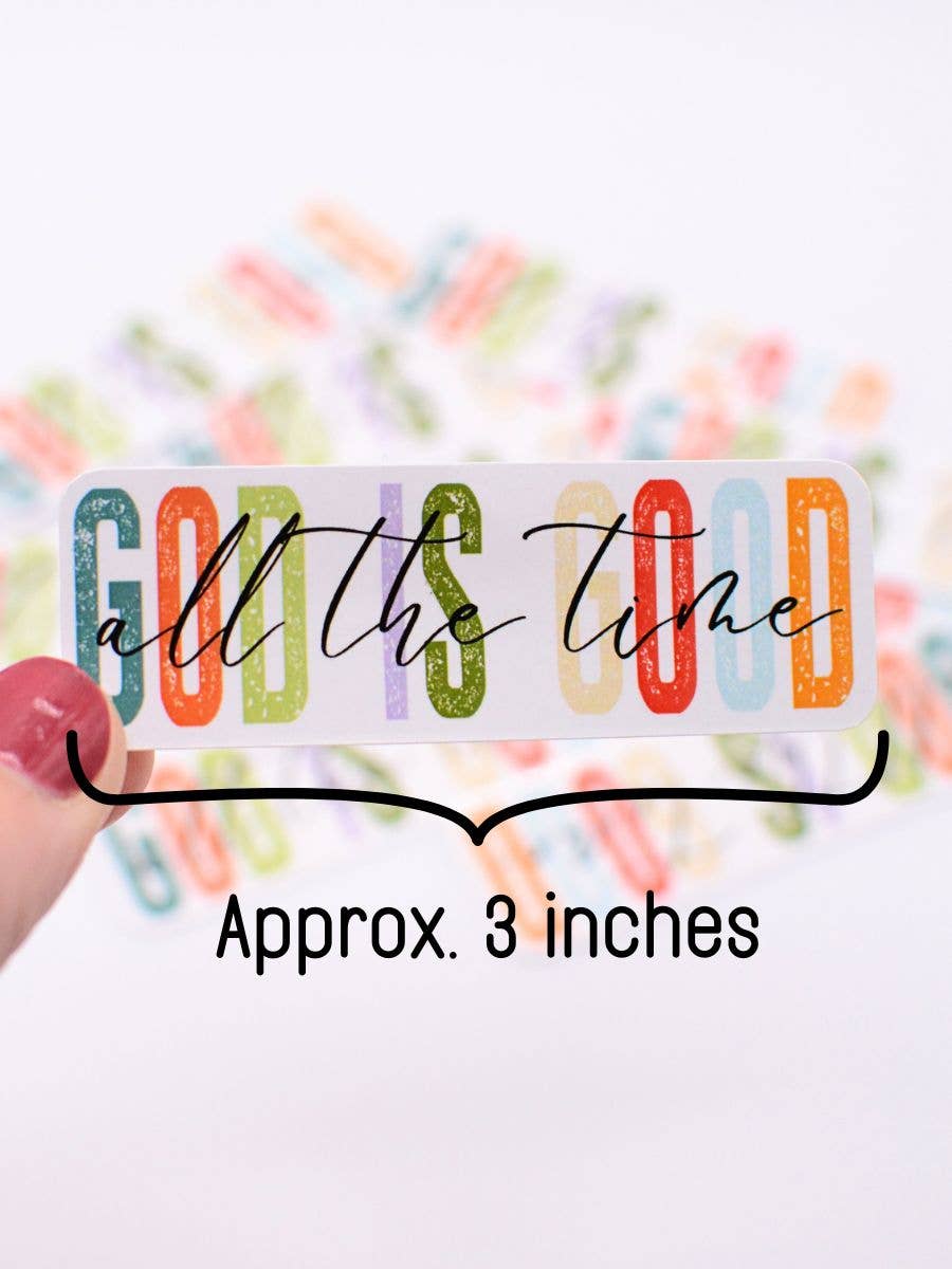 God Is Good Sticker – Christian Faith, Jesus
