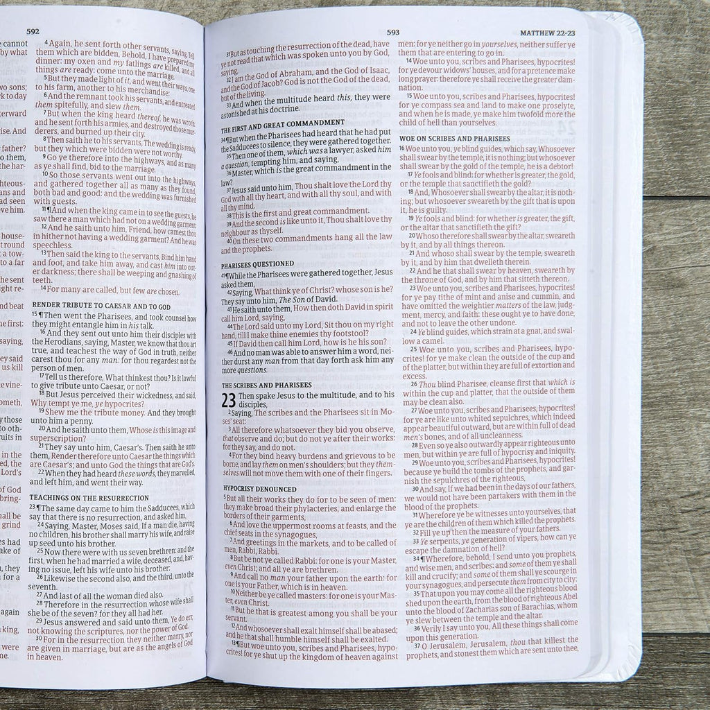 KJV Holy Bible: Gift and Award, Blue Leather-Look